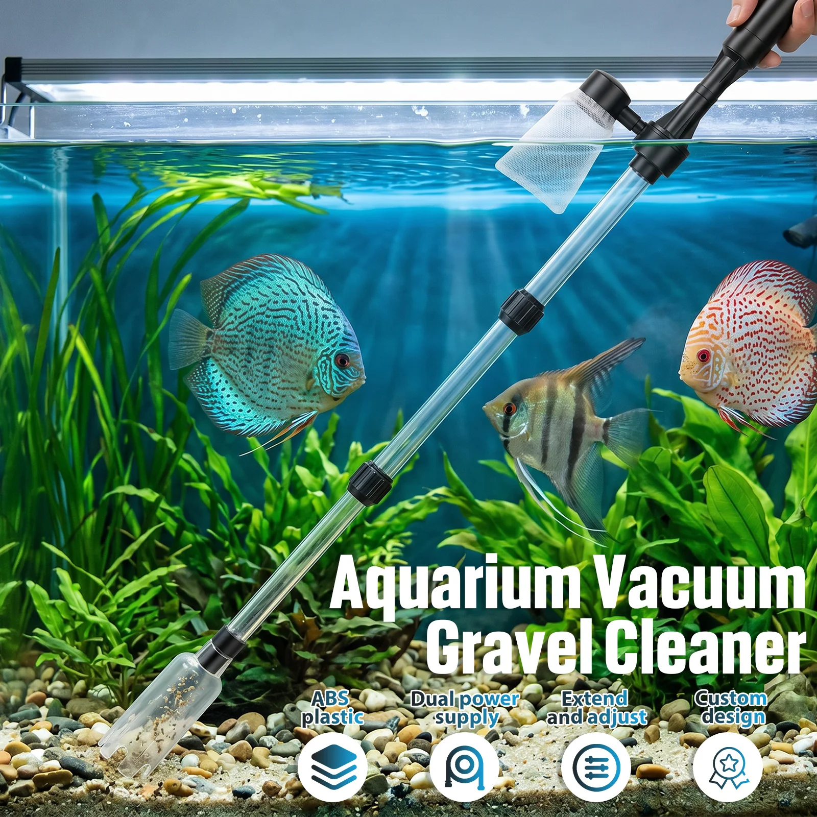 Odkurzacz do żwiru w akwarium  – Marine Aquarium Vacuum recenzja i cena