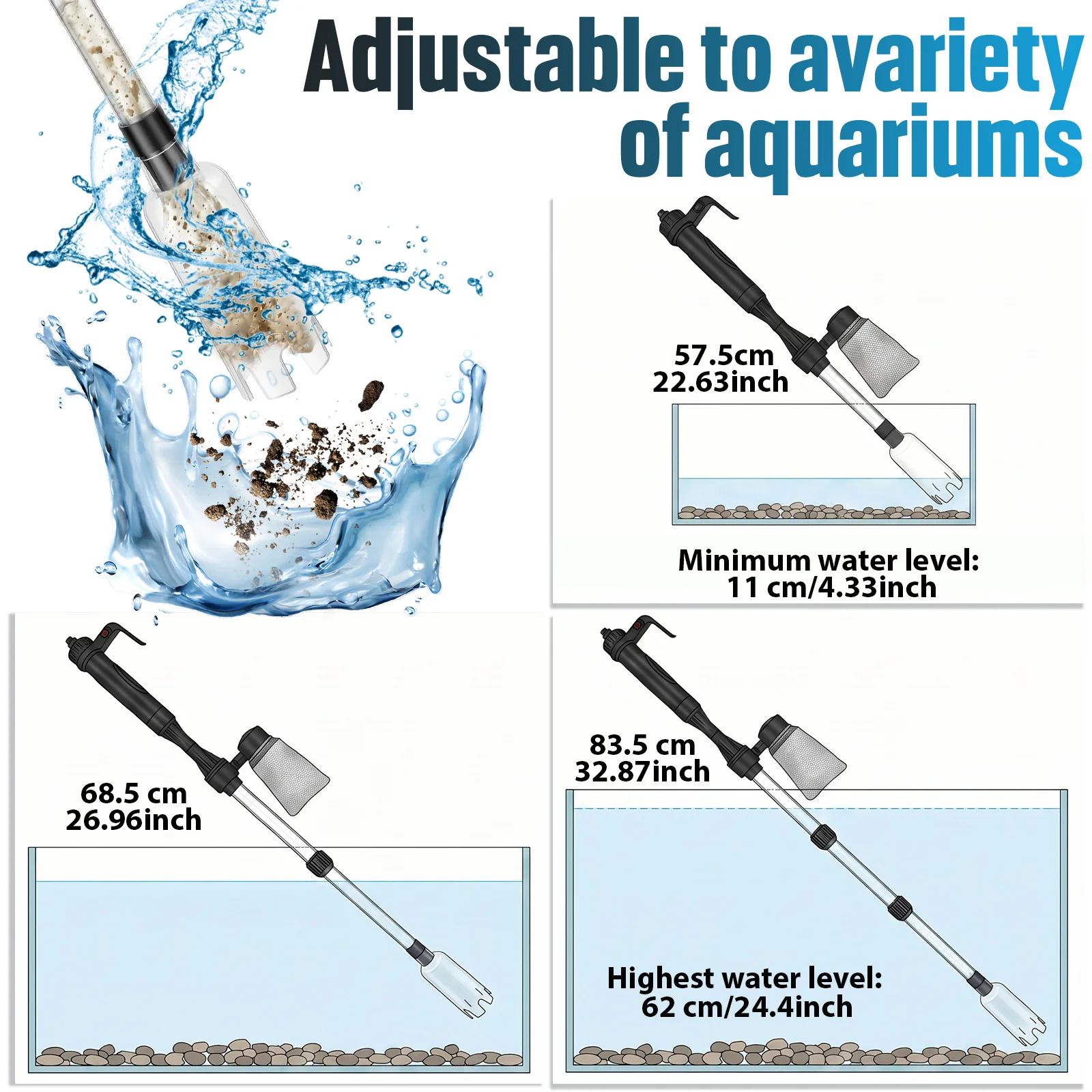 Odkurzacz do żwiru w akwarium  – Marine Aquarium Vacuum recenzja i cena
