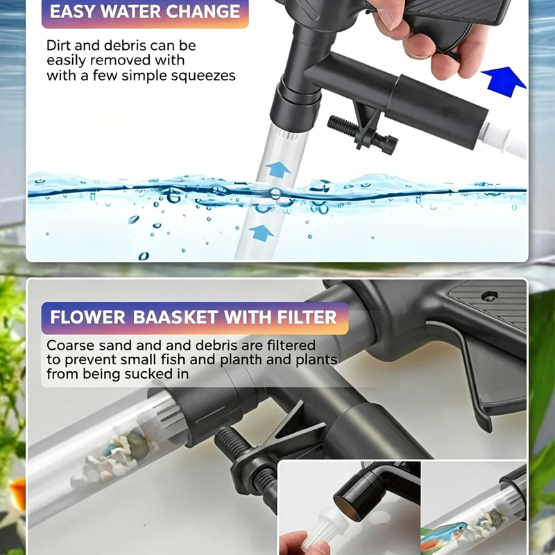 Pompa do wymiany wody w akwari – Marine Aquarium Vacuum recenzja i cena