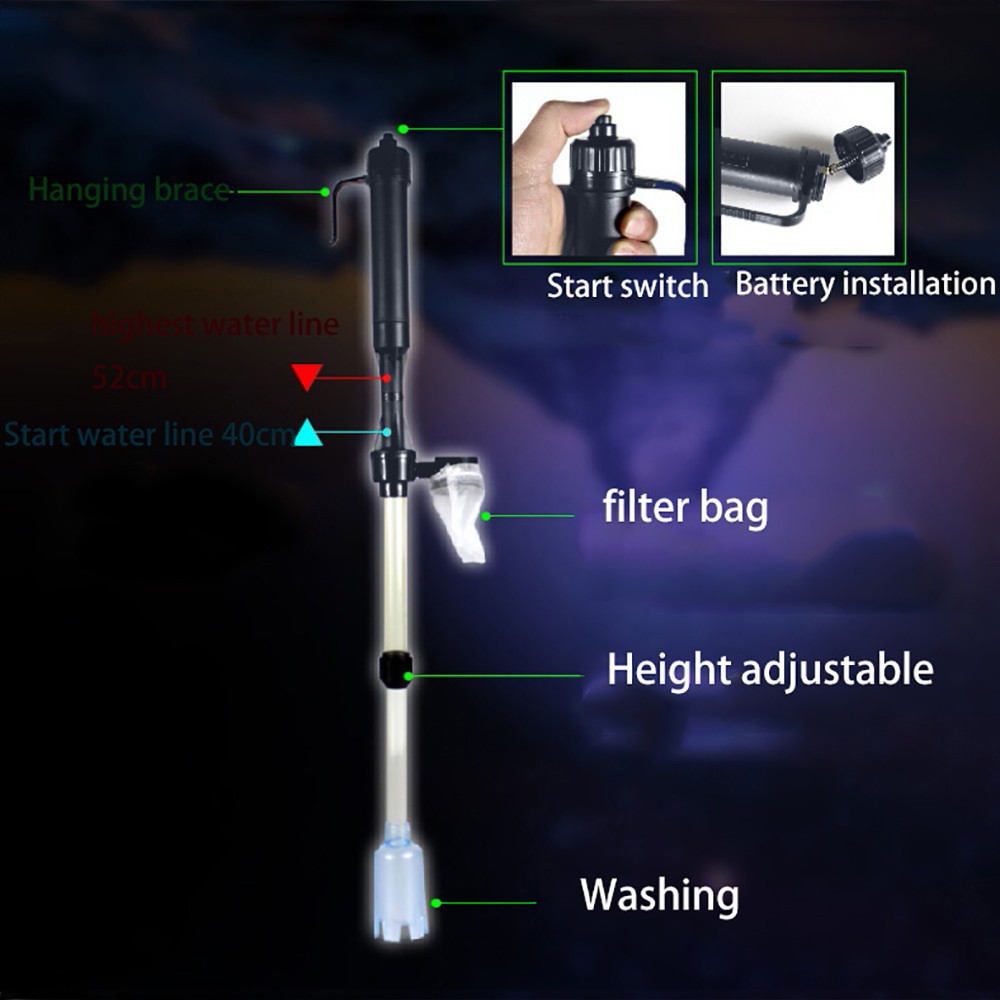 Syfon akwariowy na baterie, od – Marine Aquarium Vacuum recenzja i cena