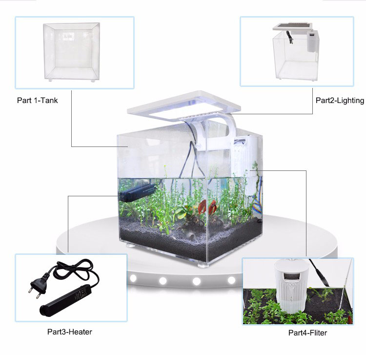 Mini Akrylowe Akwarium (25*25* – Aquarium Marina recenzja i cena