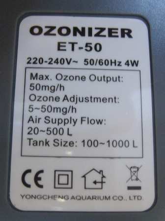 Weipro ET50 ET100 ET200 Ozonat – Marine Aquarium Ozone recenzja i cena