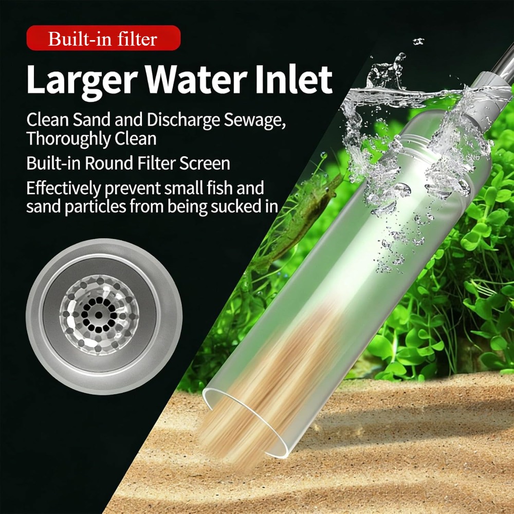 Odkurzacz do akwarium 1.7m, po – Marine Aquarium Vacuum recenzja i cena